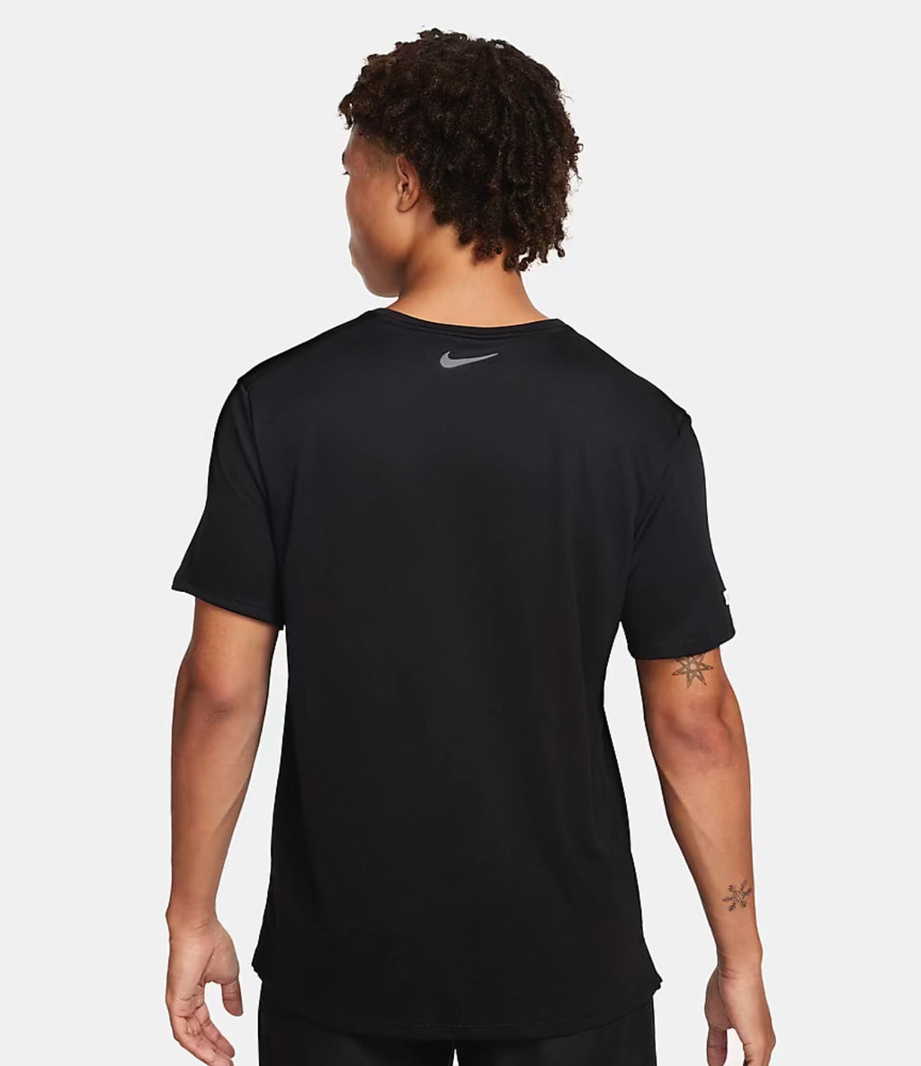 T-Shirt Running Nike Big Logo Black